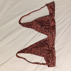 Cheetah print swim top